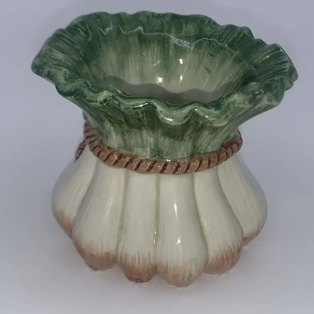 Fitz And Floyd Gardening Gourmet Collection Onion Votive Candleholder Rare EUC